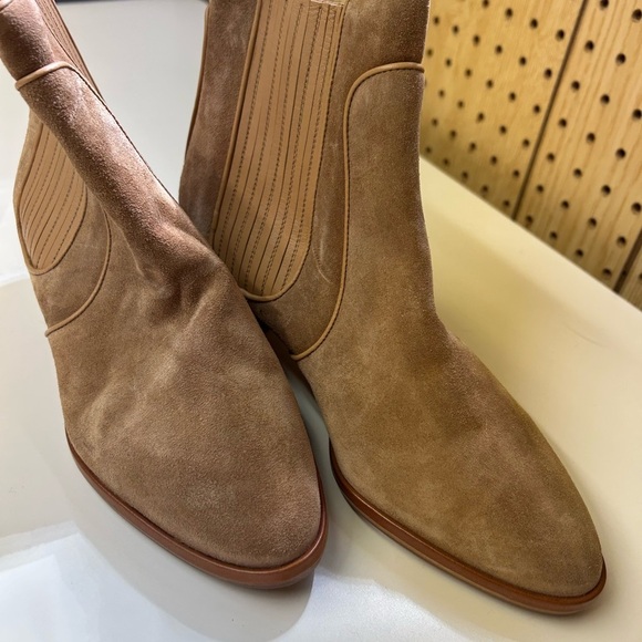 Sarah Flint Camel Ankle Booties Size 7.5 - Picture 7 of 10